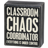Chaos Coordinator Box Sign