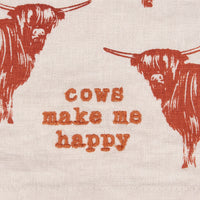 Cows Make Me Happy Kitchen Towel