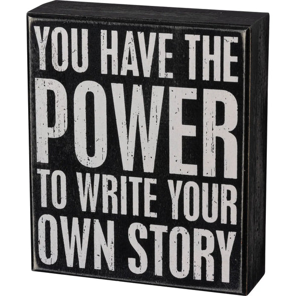 Write Your Own Story Box Sign
