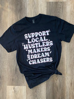 Support Local•Black Tee