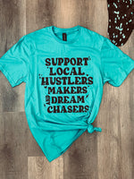 Support Local•Teal Tee