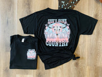 She’s Gone Country Tee [Cow Skull]